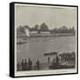 The Oxford and Cambridge Boat-Race, Morning Practice-null-Framed Stretched Canvas