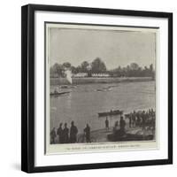 The Oxford and Cambridge Boat-Race, Morning Practice-null-Framed Giclee Print