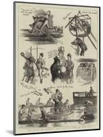 The Oxford and Cambridge Boat Race, Notes from the Press Boat-Sydney Prior Hall-Mounted Giclee Print