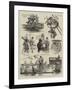 The Oxford and Cambridge Boat Race, Notes from the Press Boat-Sydney Prior Hall-Framed Giclee Print