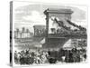 The Oxford and Cambridge Boat Race, Scene at Hammersmith Bridge-null-Stretched Canvas
