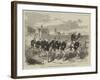 The Oxford and Cambridge Boat-Race, the Cambridge Crew Training on Barnes-Common-null-Framed Giclee Print