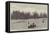 The Oxford and Cambridge Boat-Race, the Finish-null-Framed Stretched Canvas