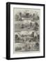 The Oxford and Cambridge Boat-Race, Views on the River-William Henry Pike-Framed Giclee Print