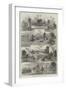 The Oxford and Cambridge Boat-Race, Views on the River-William Henry Pike-Framed Giclee Print