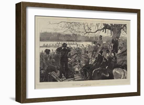 The Oxford and Cambridge Boat Race-William Small-Framed Giclee Print