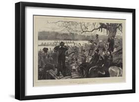 The Oxford and Cambridge Boat Race-William Small-Framed Giclee Print