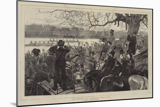 The Oxford and Cambridge Boat Race-William Small-Mounted Giclee Print