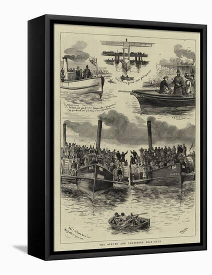 The Oxford and Cambridge Boat-Race-William Ralston-Framed Stretched Canvas