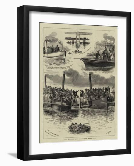 The Oxford and Cambridge Boat-Race-William Ralston-Framed Giclee Print