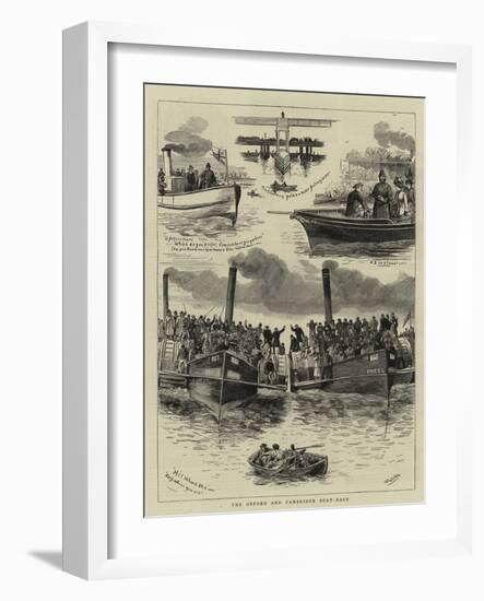 The Oxford and Cambridge Boat-Race-William Ralston-Framed Giclee Print