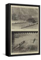 The Oxford and Cambridge Boat Race-Godefroy Durand-Framed Stretched Canvas