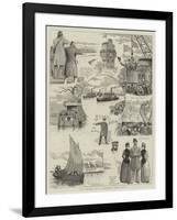 The Oxford and Cambridge Boat Race-null-Framed Giclee Print