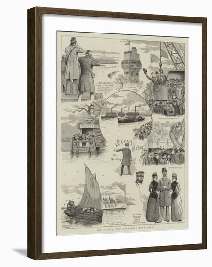 The Oxford and Cambridge Boat Race-null-Framed Giclee Print