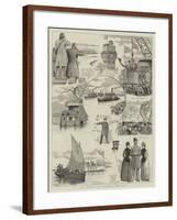 The Oxford and Cambridge Boat Race-null-Framed Giclee Print