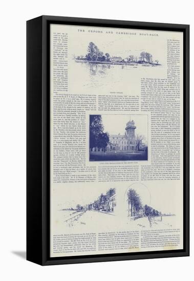 The Oxford and Cambridge Boat-Race-null-Framed Stretched Canvas