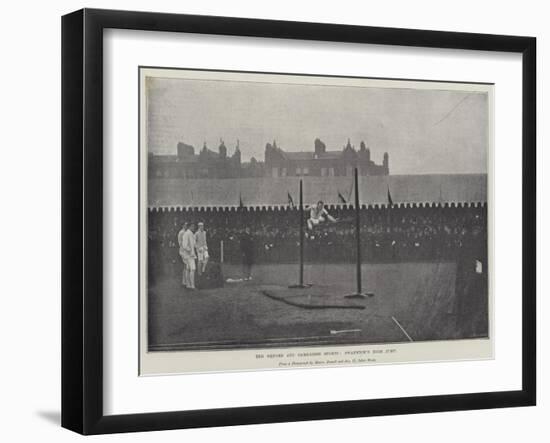 The Oxford and Cambridge Sports, Swanwick's High Jump-null-Framed Giclee Print