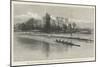 The Oxford and Cambridge Universities' Boat-Race, Cambridge Crew at Practice, Last Row on the Cam-null-Mounted Giclee Print