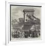 The Oxford and Cambridge University Boat-Race on Saturday Last, Scene at Hammersmith Bridge-null-Framed Giclee Print