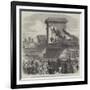 The Oxford and Cambridge University Boat-Race on Saturday Last, Scene at Hammersmith Bridge-null-Framed Giclee Print