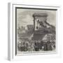 The Oxford and Cambridge University Boat-Race on Saturday Last, Scene at Hammersmith Bridge-null-Framed Giclee Print