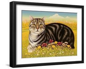 The Oxford Cat, 2001-Frances Broomfield-Framed Giclee Print