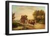 The Oxford to London Mail Coach, 1883-J.C. Maggs-Framed Giclee Print