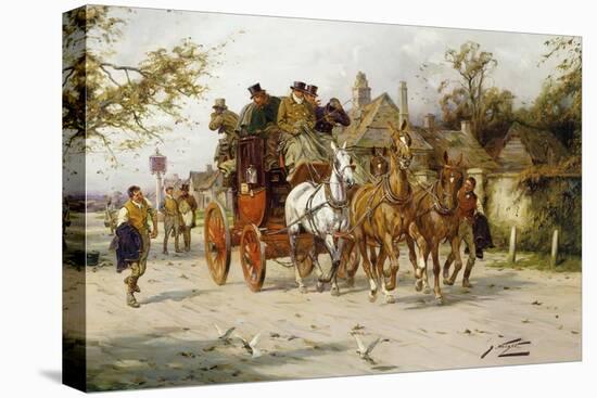 The Oxford to London Mail-George Wright-Stretched Canvas