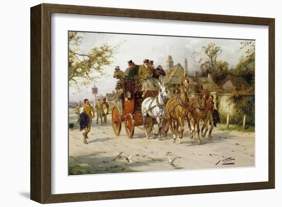 The Oxford to London Mail-George Wright-Framed Giclee Print