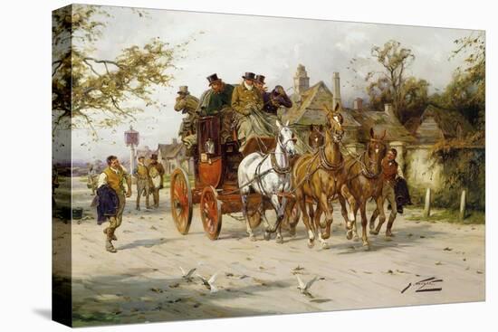The Oxford to London Mail-George Wright-Stretched Canvas