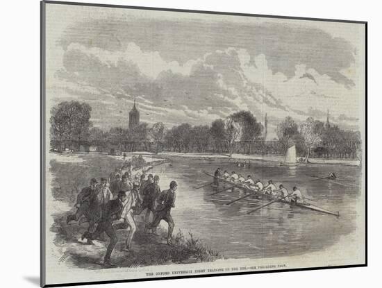 The Oxford University Eight Training on the Isis-null-Mounted Giclee Print