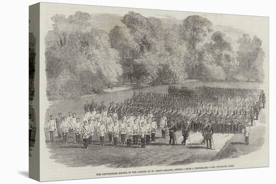 The Oxfordshire Militia in the Garden of St John's College, Oxford-null-Stretched Canvas