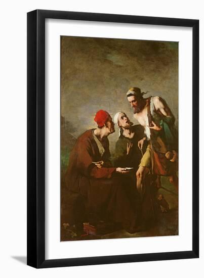 The Oyster and the Litigants-Auguste Theodule Ribot-Framed Giclee Print