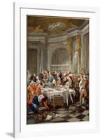 The Oyster Meal, 1735-Jean-François de Troy-Framed Giclee Print