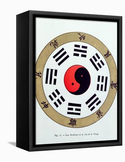 The Pa-Kua Symbol, Showing the Symbols For the Eight Changes, the Trigrams and Yin and Yang-null-Framed Stretched Canvas