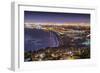 The Pacific Coast of Los Angeles, California as Viewed from Rancho Palos Verdes.-SeanPavonePhoto-Framed Photographic Print