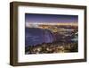 The Pacific Coast of Los Angeles, California as Viewed from Rancho Palos Verdes.-SeanPavonePhoto-Framed Photographic Print