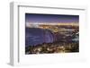 The Pacific Coast of Los Angeles, California as Viewed from Rancho Palos Verdes.-SeanPavonePhoto-Framed Photographic Print