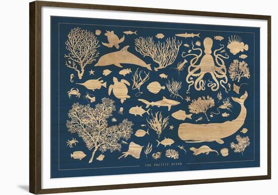 The Pacific Ocean-Clara Wells-Framed Giclee Print