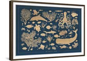 The Pacific Ocean-Clara Wells-Framed Giclee Print