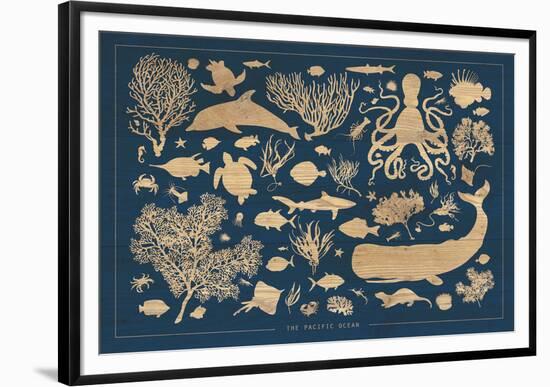 The Pacific Ocean-Clara Wells-Framed Giclee Print