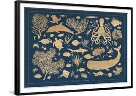 The Pacific Ocean-Clara Wells-Framed Giclee Print