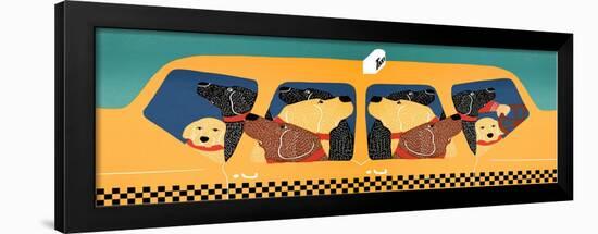 The Pack Instinct Diptych Taxi-Stephen Huneck-Framed Giclee Print