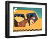 The Pack Instinct Taxi-Stephen Huneck-Framed Giclee Print