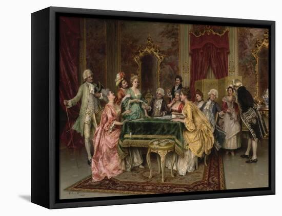 The Pack of Cards-Arturo Ricci-Framed Stretched Canvas