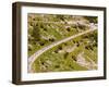 The Pack Rides Down the Glandon Pass During the 17th Stage of the Tour De France-null-Framed Premium Photographic Print