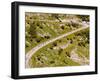 The Pack Rides Down the Glandon Pass During the 17th Stage of the Tour De France-null-Framed Photographic Print