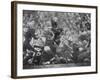 The Packers in Light Jerseys, and the Browns in the Dark-Art Rickerby-Framed Premium Photographic Print