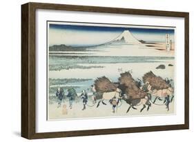 The Paddies of Ono in Suruga Province, 1831-1834-Katsushika Hokusai-Framed Giclee Print