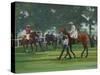 The Paddock, Windsor Races-Jennifer Wright-Stretched Canvas